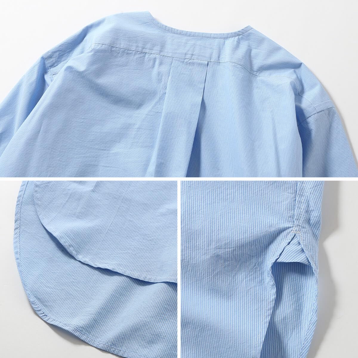 ザシンゾーン-THE SHINZONE-ノーカラーブラウス THE SHINZONE ブラウス シャツ NOCOLLAR SHIRTS ノーカラー 長袖